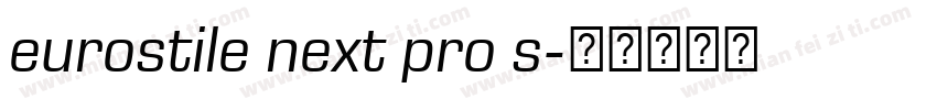 eurostile next pro s字体转换